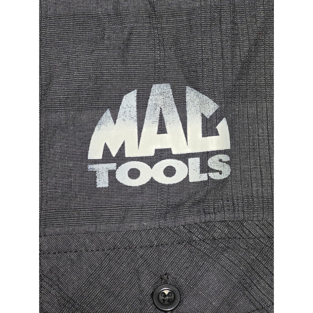 Burnside Mac Tools Button Down Long Sleeve Black … - image 2